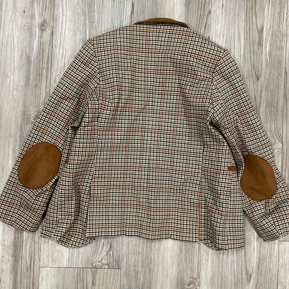 Zara Kids Tan and Brown Checkered Blazer - Picture 2 of 5